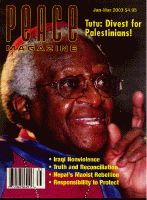 Peace Magazine Jan-Mar 2003