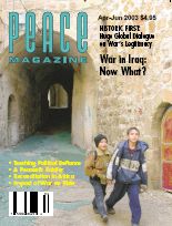 Peace Magazine Apr-Jun 2003